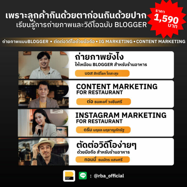 Package คอร์ส การผลิตสื่อโฆษณาออนไลน์