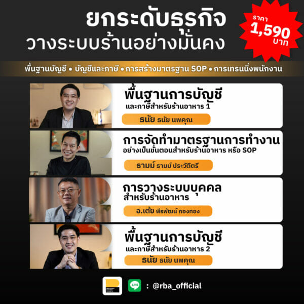 Package คอร์สออนไลน์-การจัดการร้าน